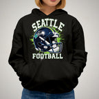 Seattle Football Rhinestone Shirt: Sparkly Game Day Tee