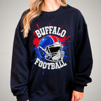 Buffalo Football Rhinestone Shirt: Game Day Bling Tee DTF and Rhinestone Mix
