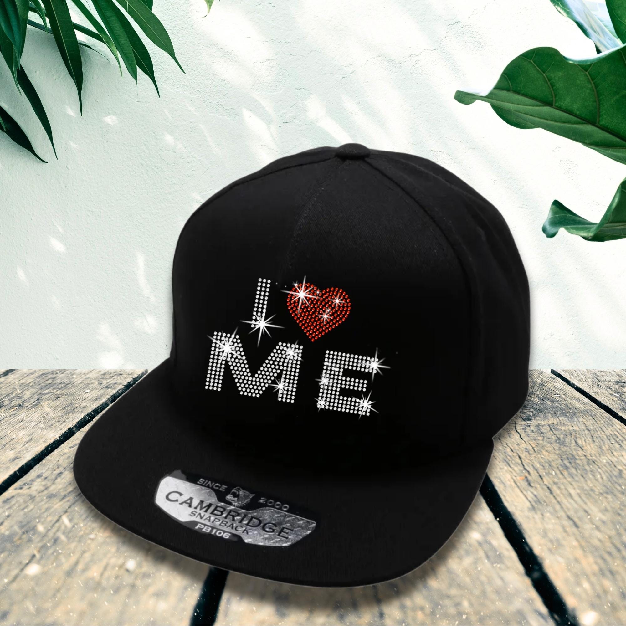 I Love Me Rhinestone Snapback Hat: Self-Love Empowerment Cap Main image