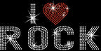 Rhinestone "I Heart Rock" Snapback Hat: Music Lover's Bling