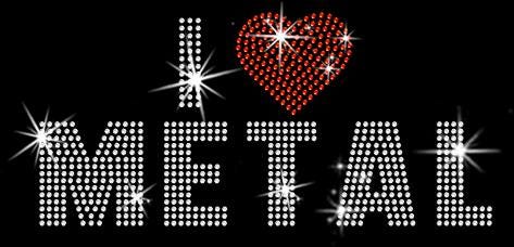 I Heart Love Metal Rhinestone Snapback: Bling Rocker Hat Secondary image