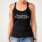 Sparkly Rhinestone Country Music Shirt: Funny Western Cowgirl Tee