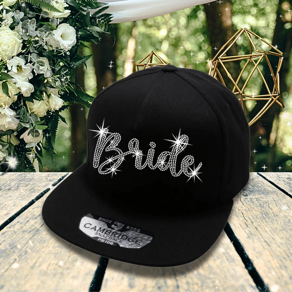 Bride Rhinestone Baseball Cap: Sparkly Bachelorette Party Snapback