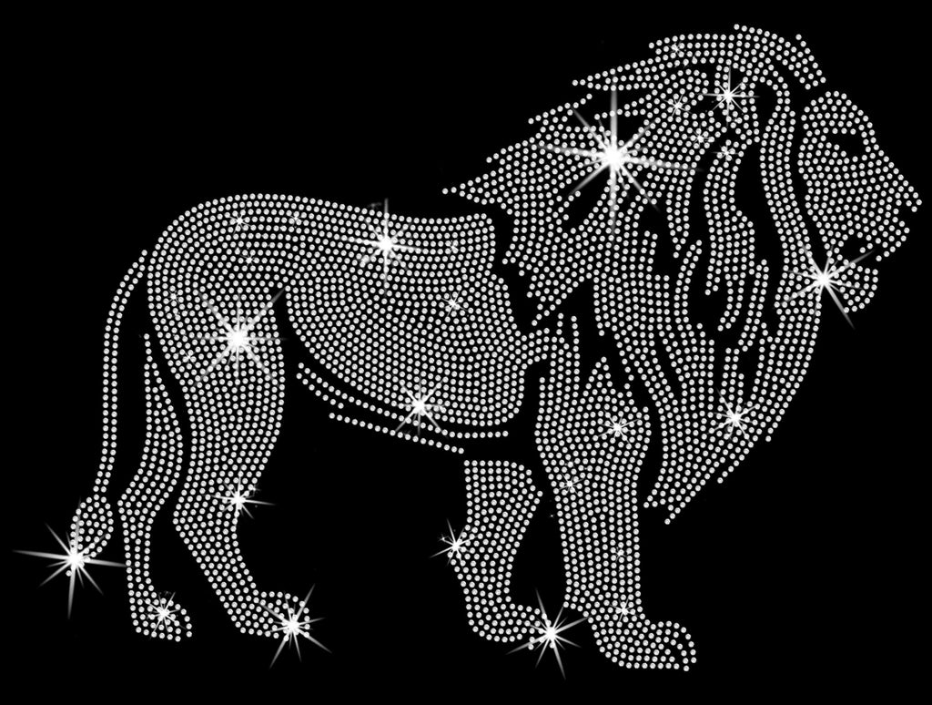 Rhinestone Lion Shirt: Sparkly Animal Tee, Trendy Women's Top