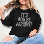 Rhinestone Positive Quote T-Shirt: Sparkly Bling Concert Tee