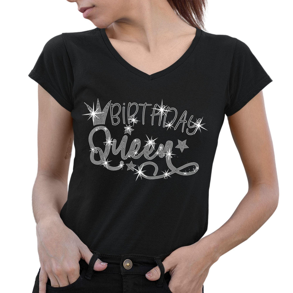 Birthday Queen Rhinestone T-Shirt: Beauty Diva Tee