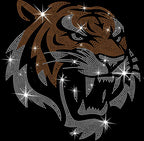 Rhinestone Tiger T-Shirt: Sparkly Animal Lover Gift