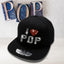 Rhinestone "I Heart Love Pop" Snapback Hat: Sparkling Bling Baseball Cap