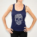 Rhinestone Skull T-Shirt: Women's Bling Halloween Tee