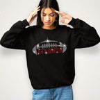 Atlanta Rhinestone Football T-Shirt: Game Day Glitter Bling