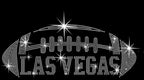 Las Vegas Rhinestone Football Shirt: Glittering Game Day Tee