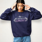 Minnesota Rhinestone Football T-Shirt: Groovy Team Fan Tee