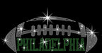 Philadelphia Rhinestone Football T-Shirt: Game Day Fashion
