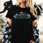 Philadelphia Rhinestone Football T-Shirt: Game Day Fashion