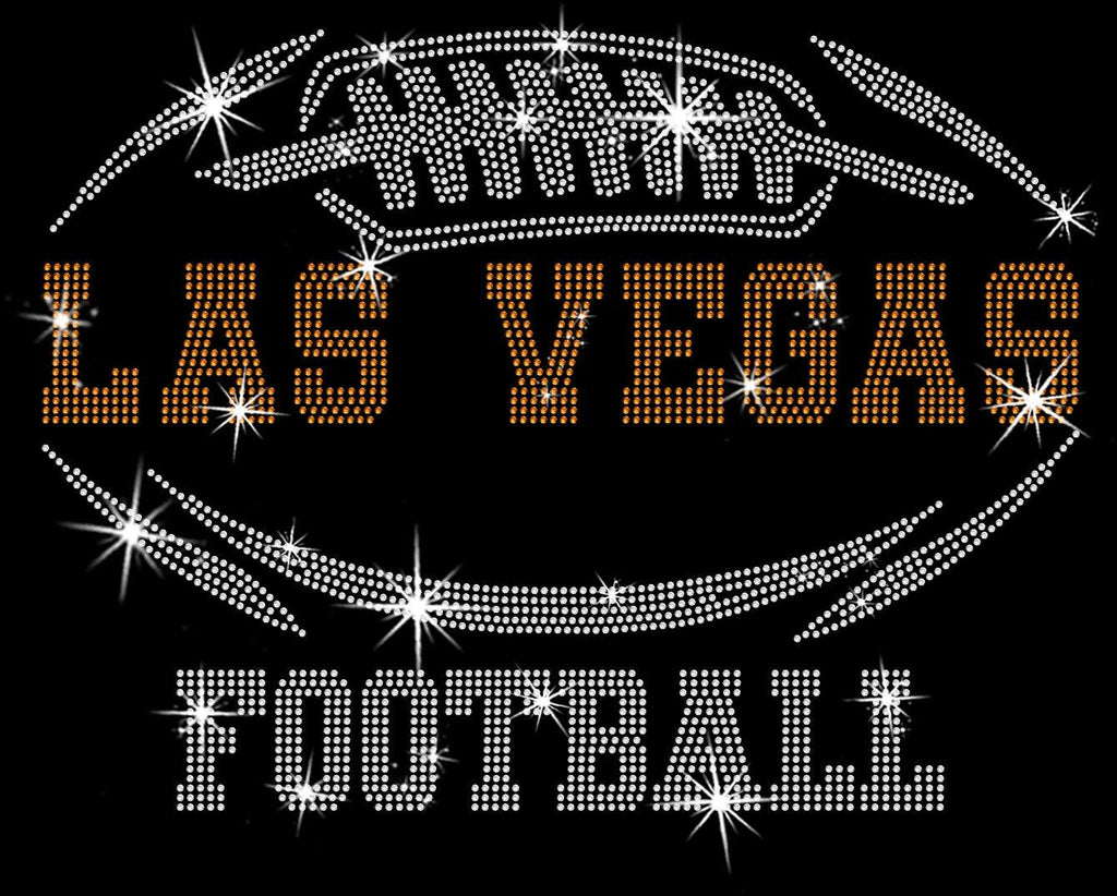 Las Vegas Rhinestone Football Fan T-Shirt: Game Day Bling