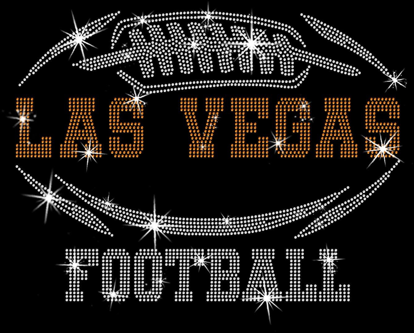 Las Vegas Rhinestone Football Fan T-Shirt: Game Day Bling