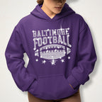 Baltimore Rhinestone Football Shirt: Game Day Fan Apparel