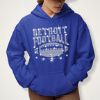 Detroit Rhinestone Football Shirt: Trendy Game Day Tee