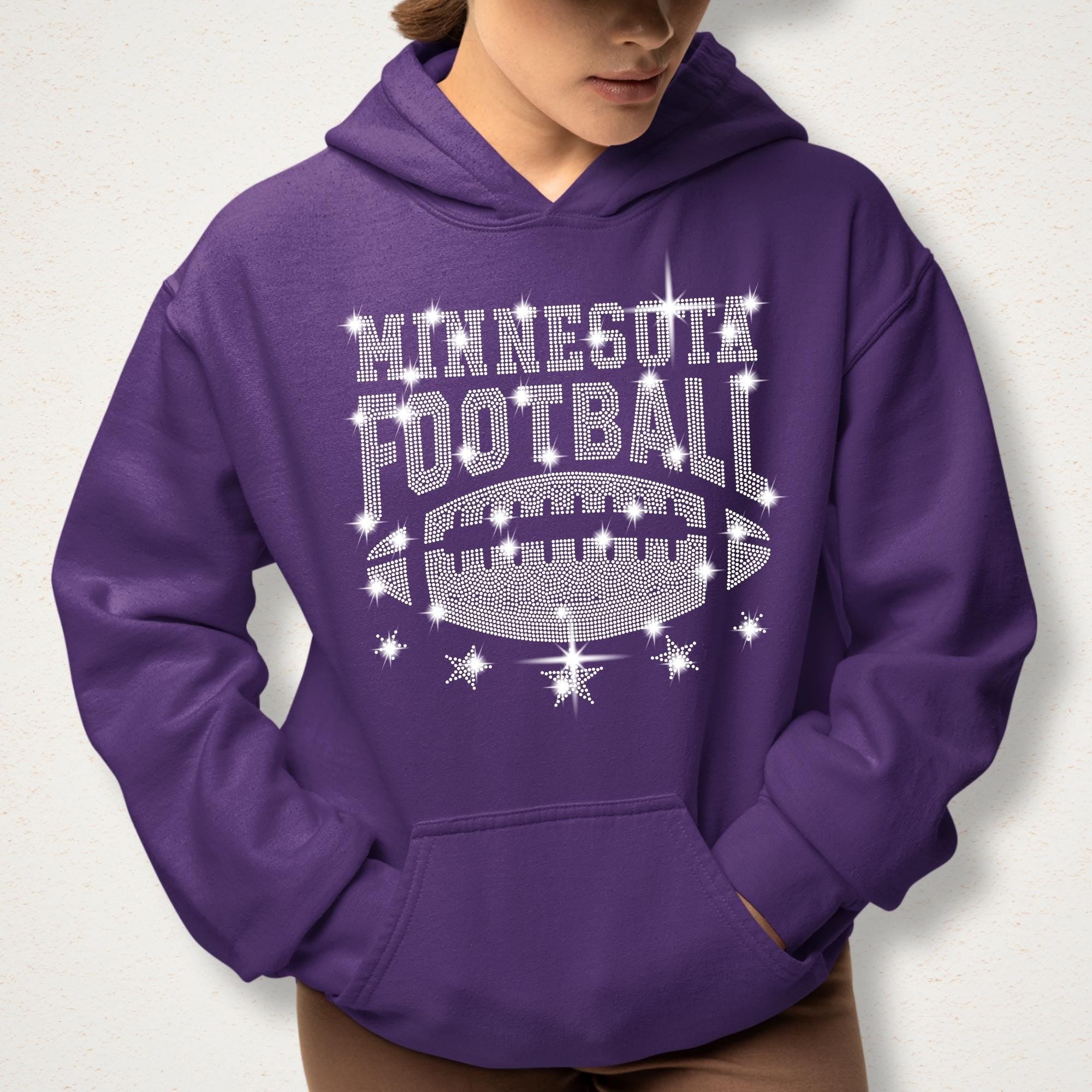 Minnesota Football Rhinestone Shirt: Game Day Fan Apparel Secondary image