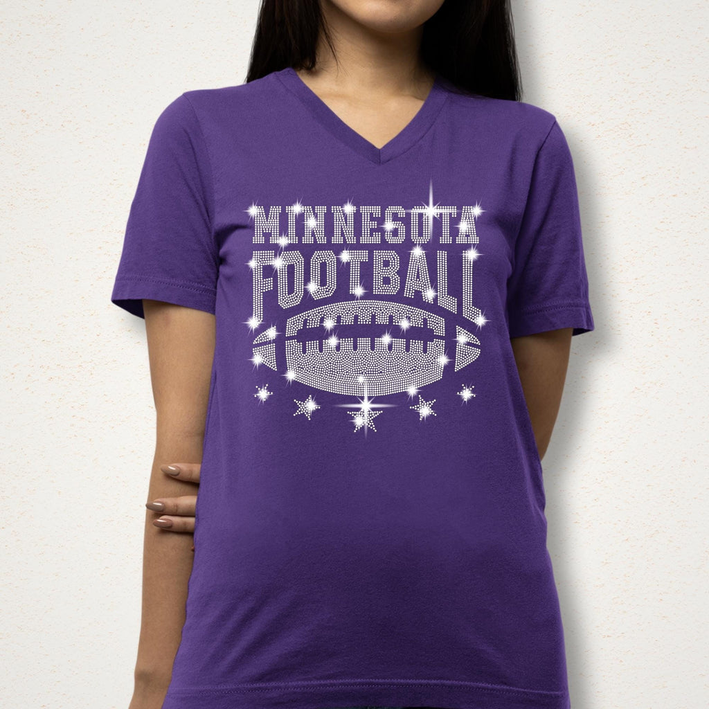 Minnesota Football Rhinestone Shirt: Game Day Fan Apparel