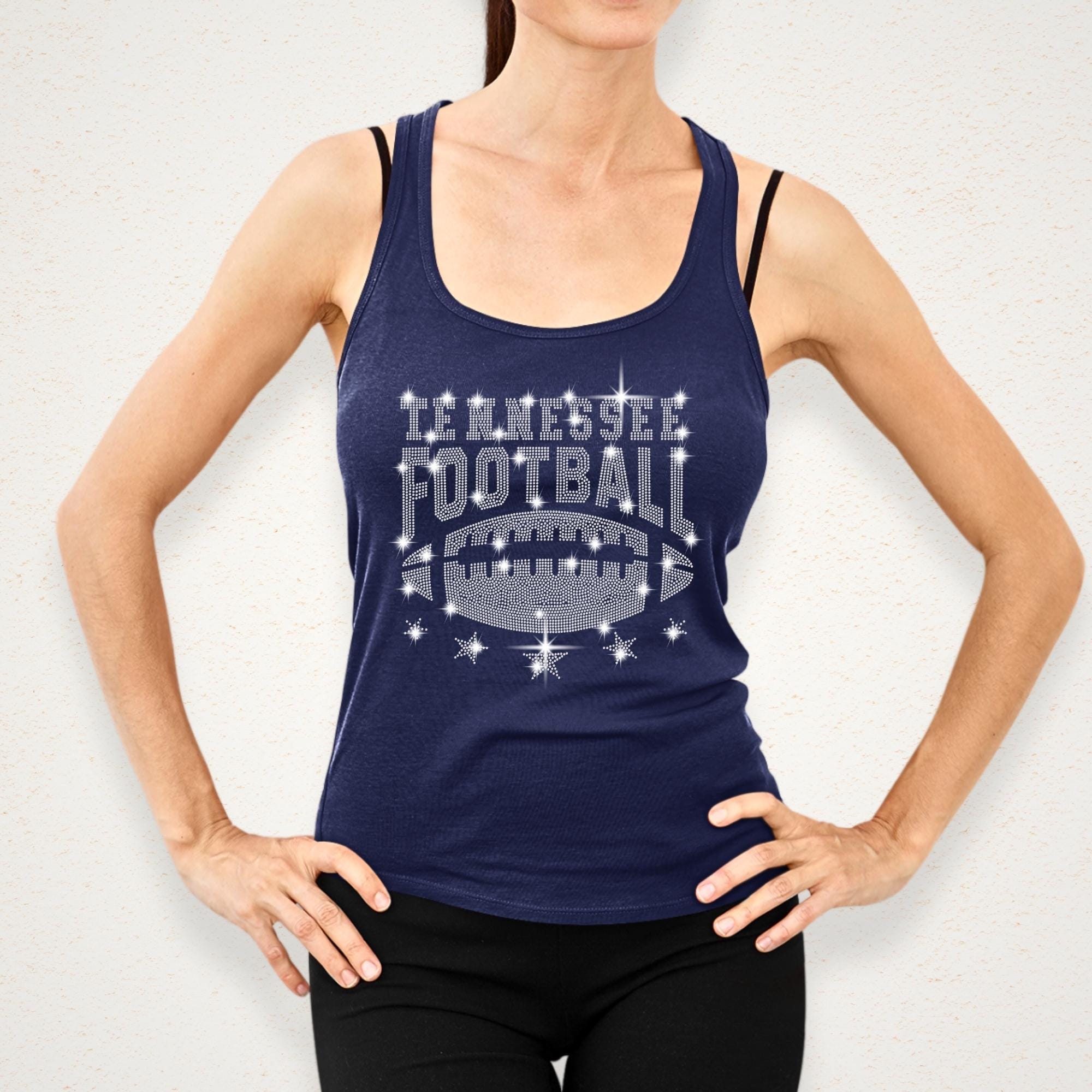 Tennessee Rhinestone Football Shirt: Game Day Apparel Secondary image