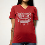 New England Football Rhinestone Shirt: Game Day Fan Apparel
