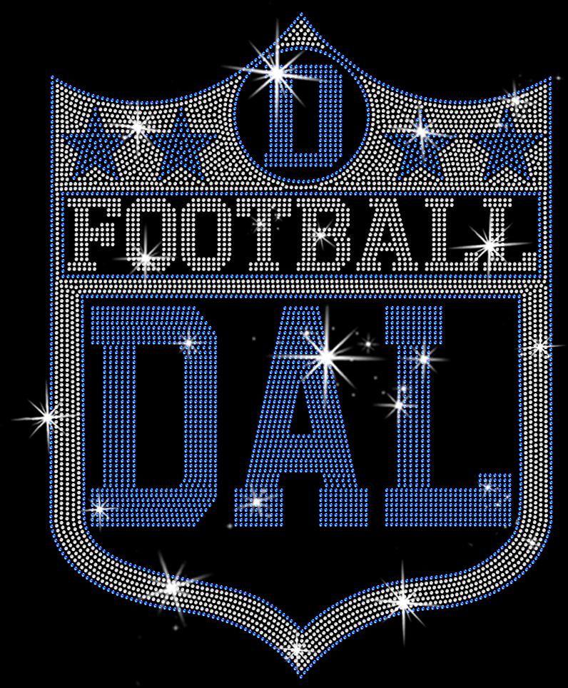 Dallas Vintage Style Football Rhinestone Shirt: Cowboys Fan Gift