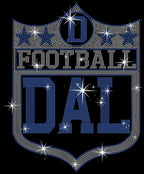 Dallas Vintage Style Football Rhinestone Shirt: Cowboys Fan Gift