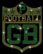 Green Bay Vintage Style Football Rhinestone Shirt: Game Day Fan Gift