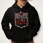 Houston Vintage Style Football Tshirt, Sweatshirt: Rhinestone Fan Shirt