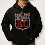 Kansas City Rhinestone Football Shirt: Vintage Game Day Sweatshirt
