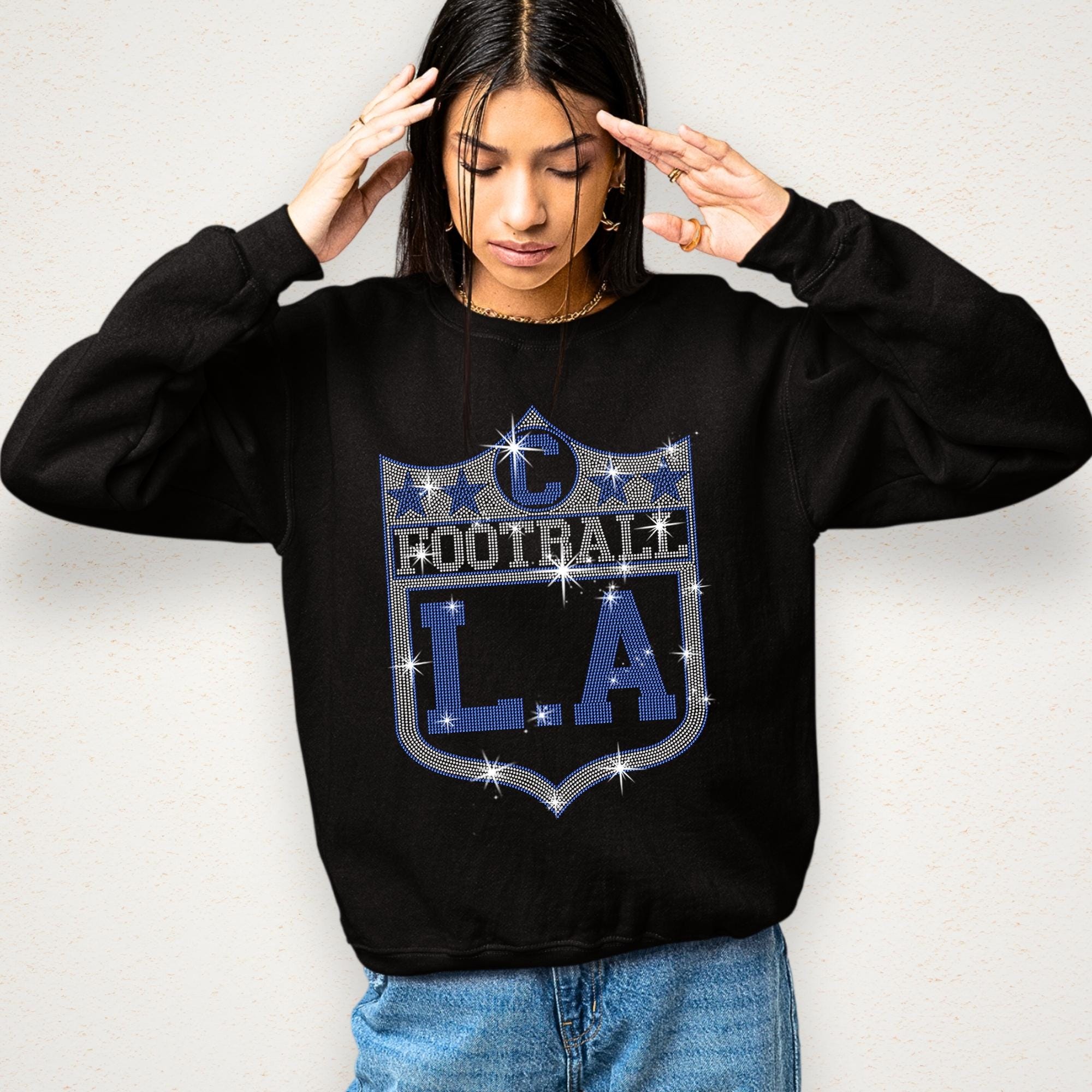 Los Angeles Vintage Style Football Rhinestone Shirt
