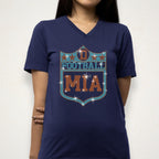 Miami Football Rhinestone Shirt: Game Day Fan Apparel