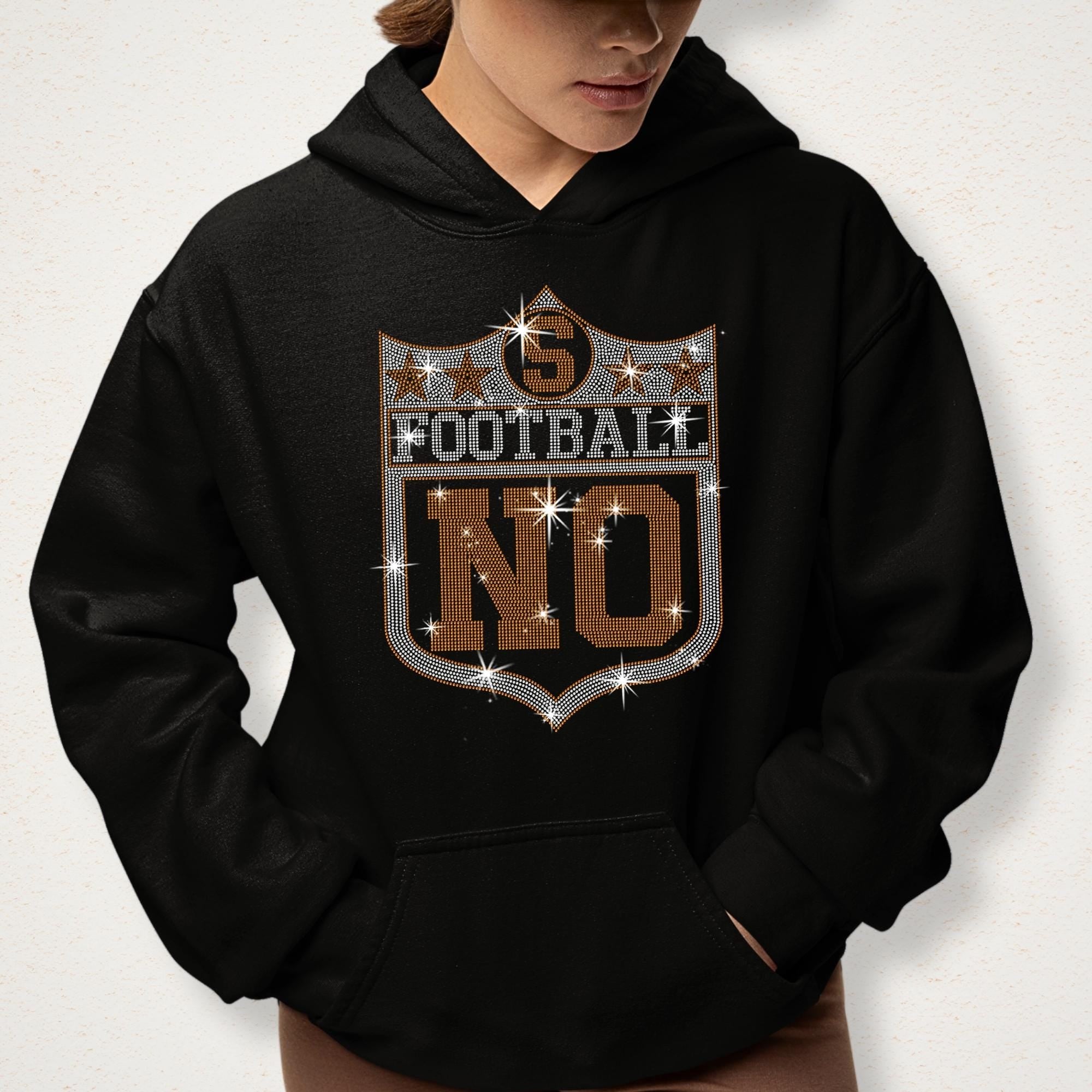 New Orleans Rhinestone Football Shirt: Game Day Tee