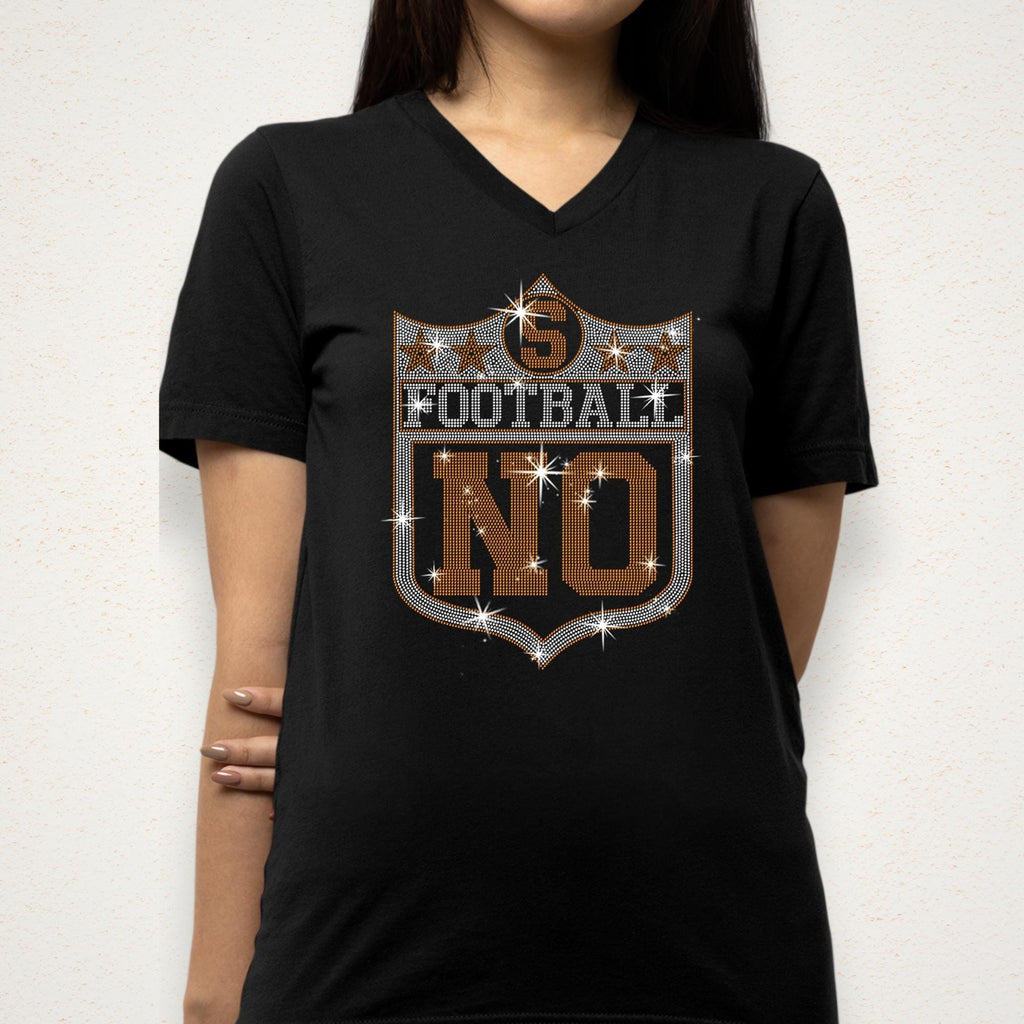 New Orleans Rhinestone Football Shirt: Game Day Tee