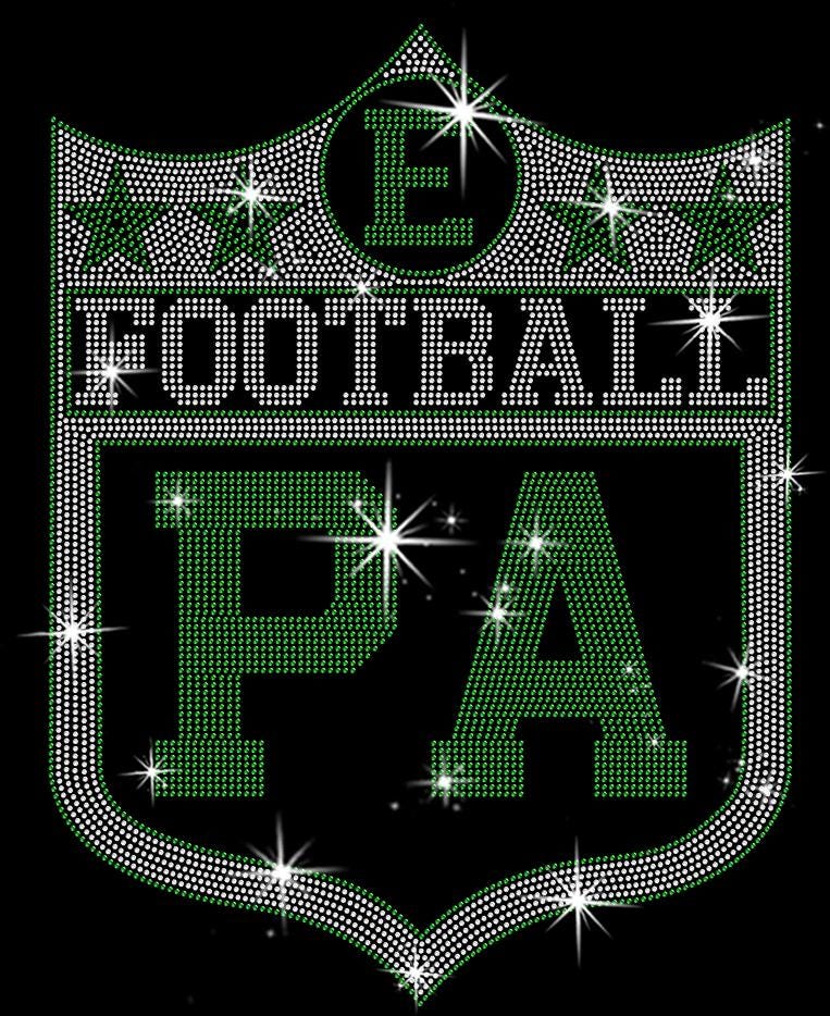 Philadelphia Rhinestone Football Shirt: Eagles Fan Gear