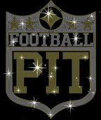 Pittsburgh Rhinestone Football Shirt: Steelers Tailgate Hoodie