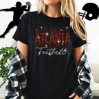 Atlanta Rhinestone Football Shirt: Sparkling Game Day Tee