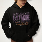 Baltimore Rhinestone Football Shirt: Sparkling Game Day Style