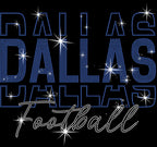 Dallas Rhinestone Gameday Shirt: Football Season Sparkle