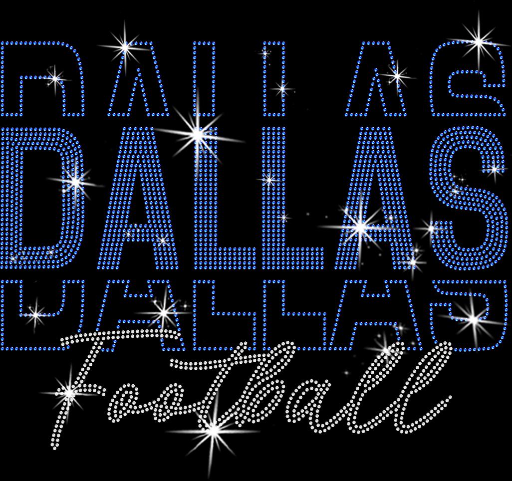 Dallas Rhinestone Gameday Shirt: Football Season Sparkle