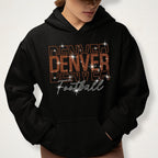 Denver Rhinestone Football Shirt: Sparkling Gameday Sweatshirt