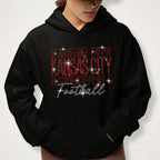Kansas City Rhinestone Gameday Shirt: Retro Football Fan Style