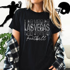 Las Vegas Rhinestone Football Gameday Shirt: Sparkling Fan Apparel