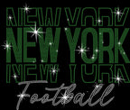 Rhinestone New York Football Gameday Sweatshirt: Gift for Sports Fans