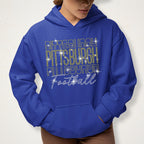 Pittsburgh Rhinestone Gameday Shirt: Retro Football Fan Tee