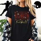 Washington Rhinestone Football Shirt: Sparkling Gameday Team Spirit