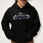 Indianapolis Rhinestone Football T-Shirt: Groovy Bling Tee