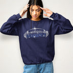 Indianapolis Rhinestone Football T-Shirt: Groovy Bling Tee