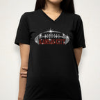 Kansas City Rhinestone Football T-Shirt: Sparkle Bling Game Day Tee
